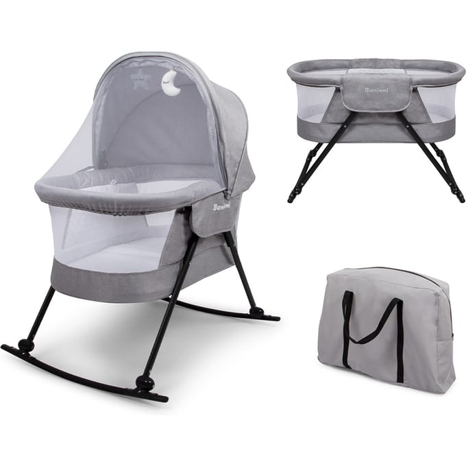 Baninni 3-in-1 Schommelwieg Adora Grijs
