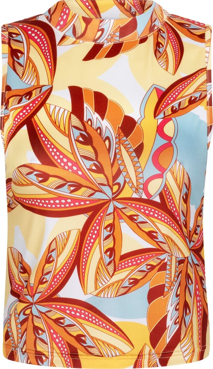 Chic by Lirette - Crop top halter Palm - Caribbean Sunrise - M