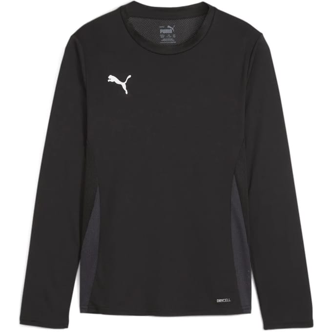 Puma Teamgoal Voetbalshirt Lange Mouw Kinderen - Zwart | Maat: 164
