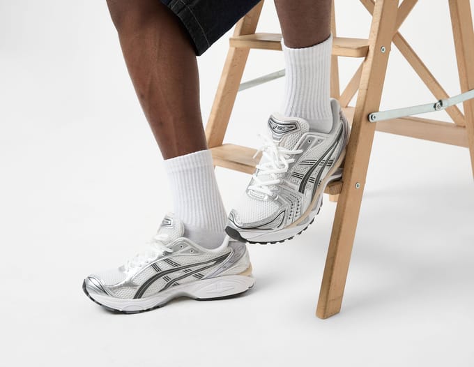 Asics Gel-Kayano 14 Sneakers, White/Graphite/Grey, 43.5