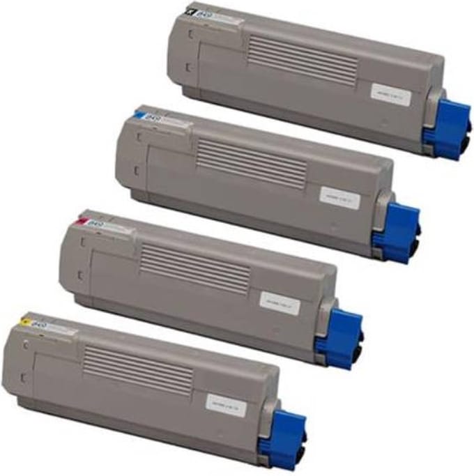 Toners Geschikt voor OKI 46490605 / 46490608 | Multipack van 4 stuks Geschikt voor OKI C532dn - OKI C542dn - OKI MC563dn - OKI MC573dn