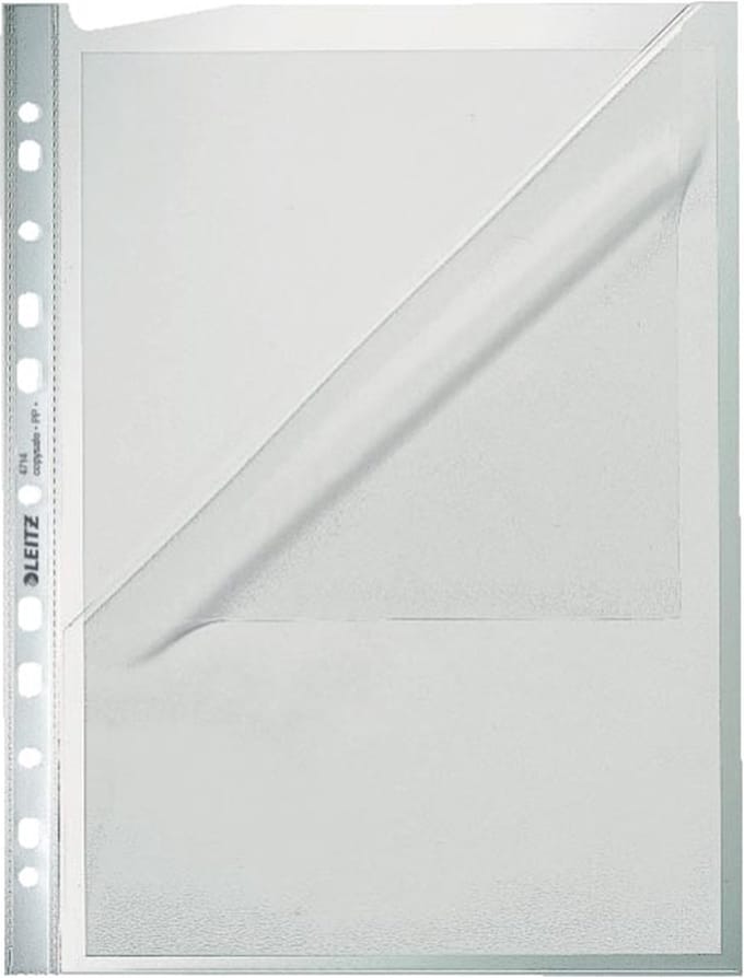 Leitz premium showtas, 11-gaats, transparant, pak van 100 5 stuks