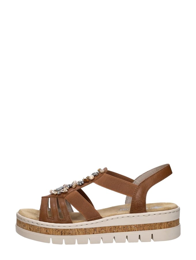 Rieker Sandalen E1/2 cognac Synthetisch - Maat 37