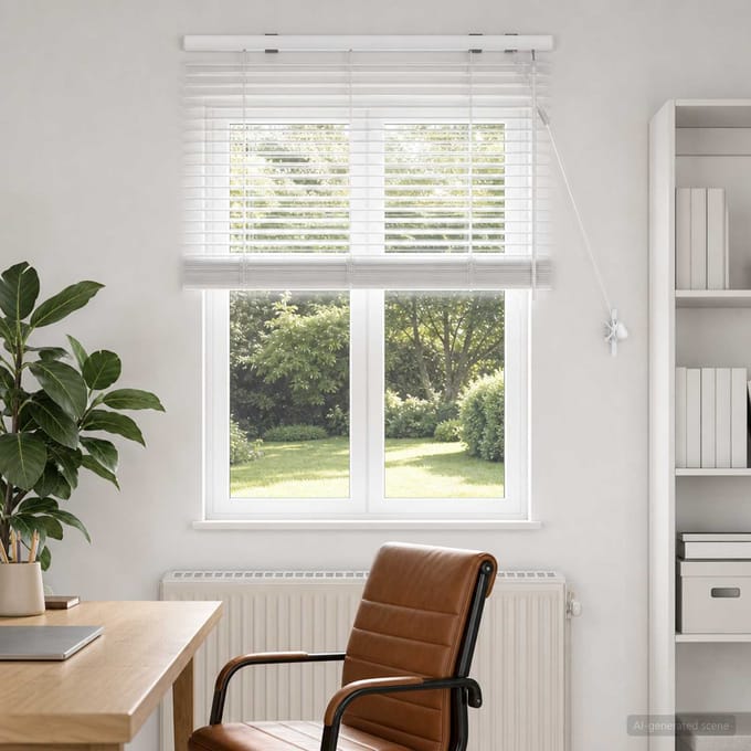 vidaXL - Venetiaanse - jaloezie - Wit - 75 - x - 130 - cm - 35 - mm
