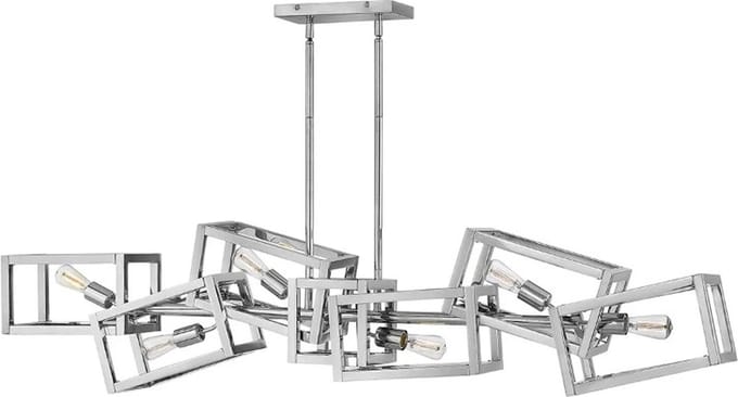 Hinkley/ Fredrick Ramond LED Hanglamp Ensemble | 6X E27 Max 60W | Dimbaar | Polished Nickel