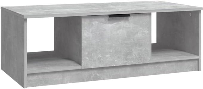Moderne Salontafel Hout Beton Grijs