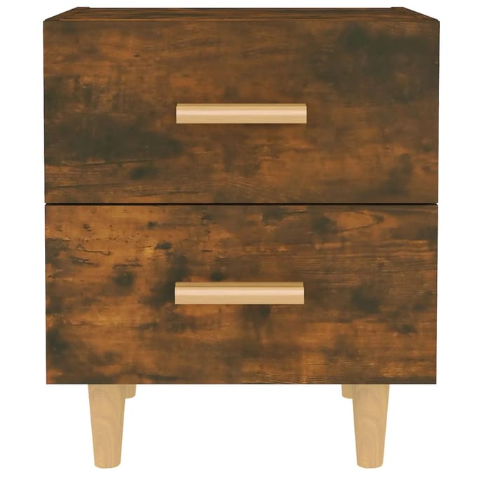 vidaXL - Nachtkastje - 40x35x47,5 - cm - gerookt - eikenkleurig