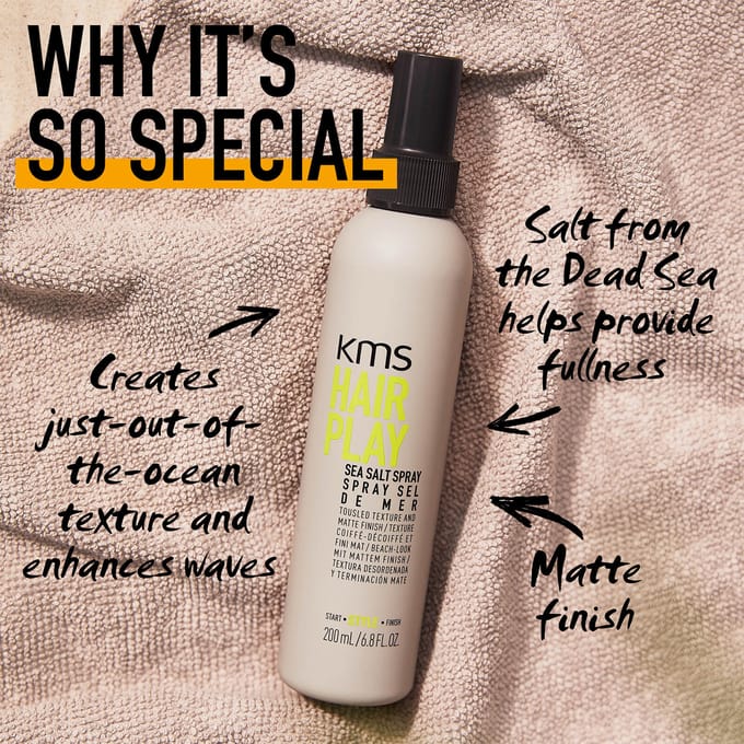 KMS Hairplay Zeezout spray Haarspray Dames 200 ml