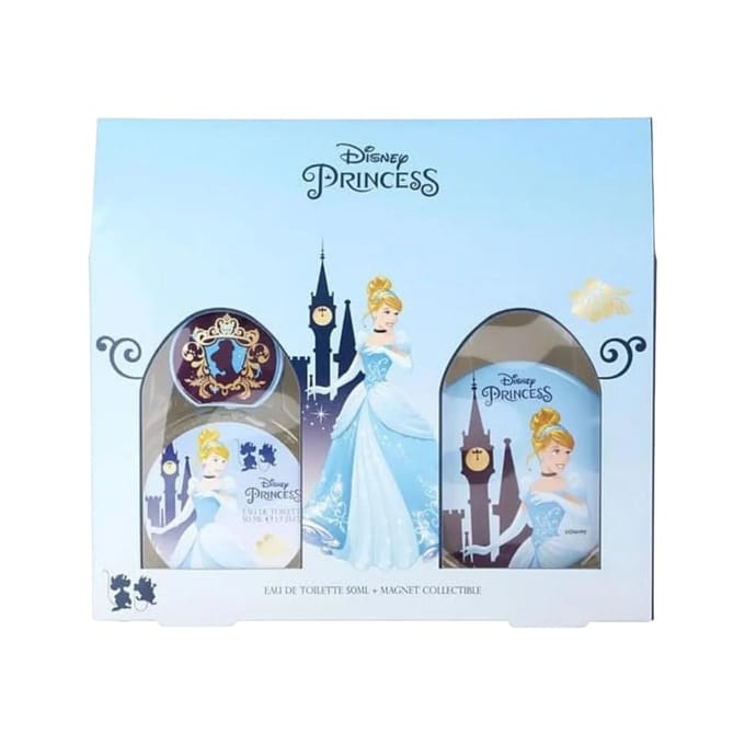 Set Disney: Cinderella, Eau De Toilette, Voor Meisjes, 50 ml + Cinderella, Verzamelmagneet, Voor Meisjes