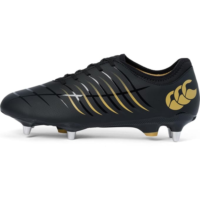 Canterbury Heren Phoenix 2.0 Team Soft Ground Rugbyschoenen (Zwart/Goud)