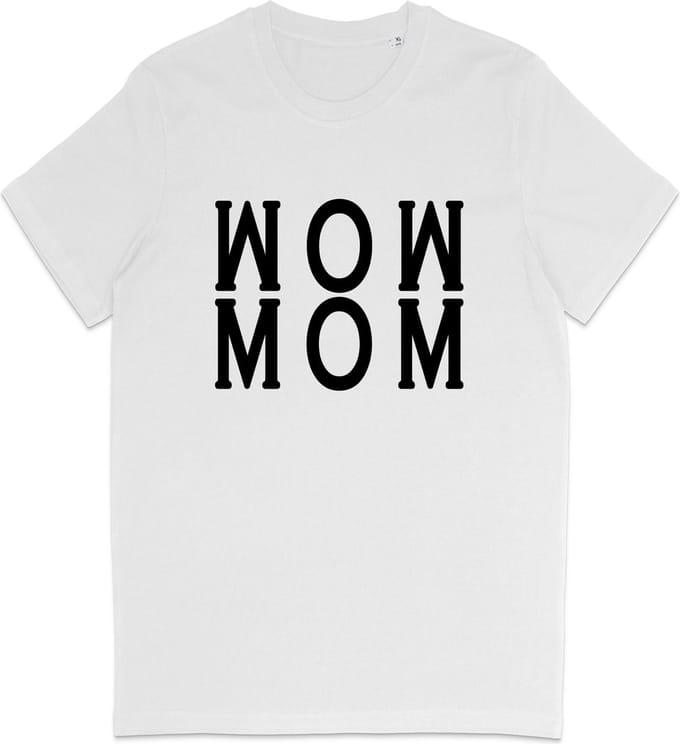 T Shirt Dames - Geweldige Moeder - Wit - Maat S
