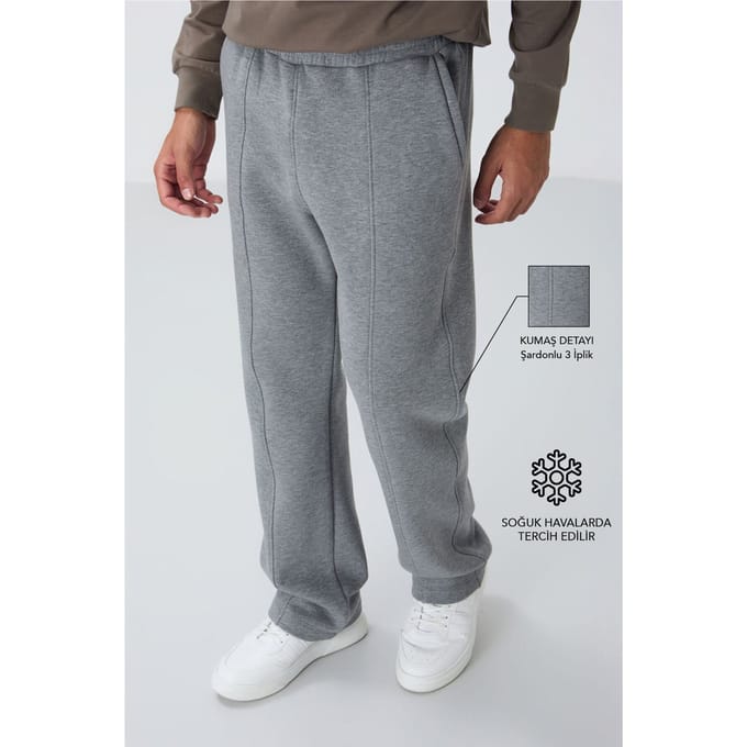 Heren Regular Fit Katoen-Polyester Sweatpants