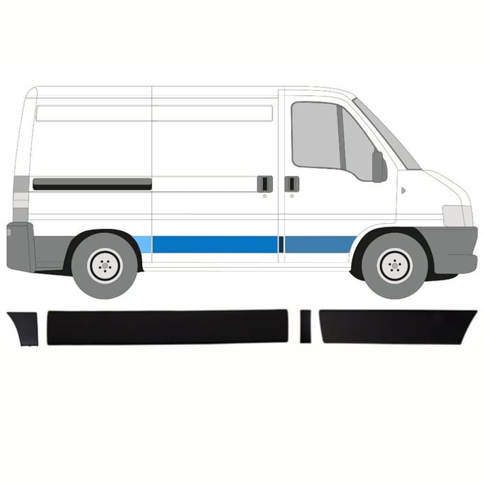 Sierlijsten set voor Citroen Jumper 2002-2006 / Rechts