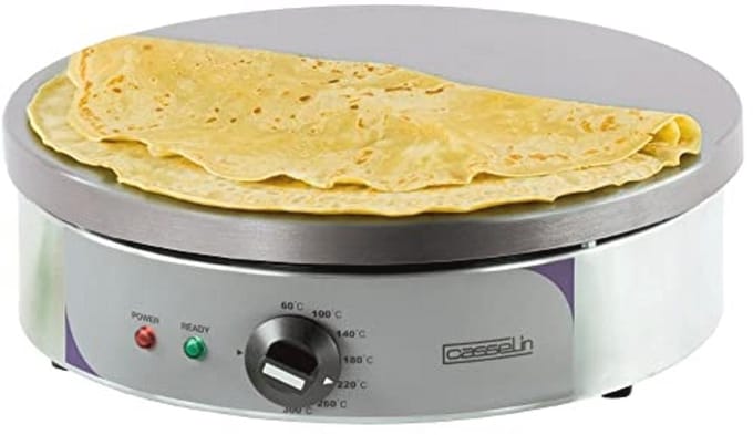 Professionele Crêpes Bakplaat Rond 40 cm – Pannenkoekenpan Met Instelbare Thermostaat
