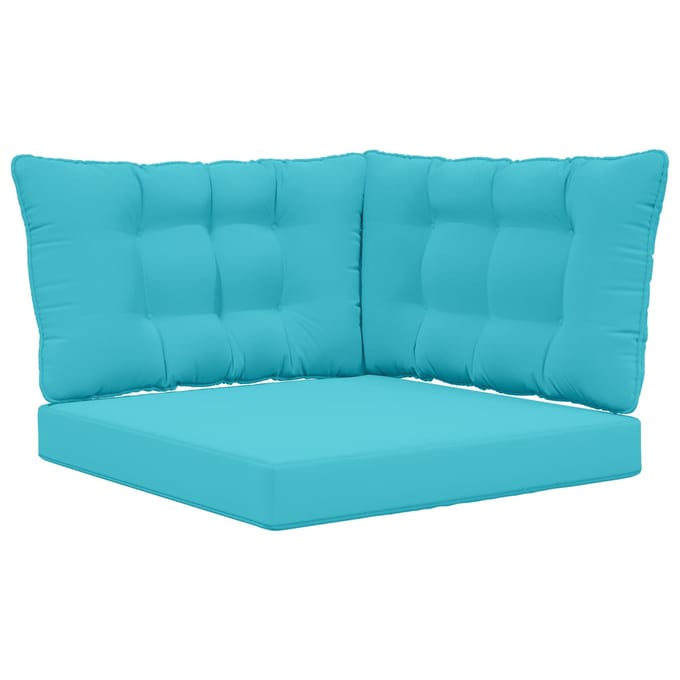 vidaXL - Buitenbankkussen - Polyester - Turquoise - 68,5 - x - 68,5 - cm