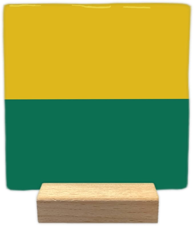 Decoratie tegeltje - Den Haag - keramisch - 10x10 cm - inclusief houder