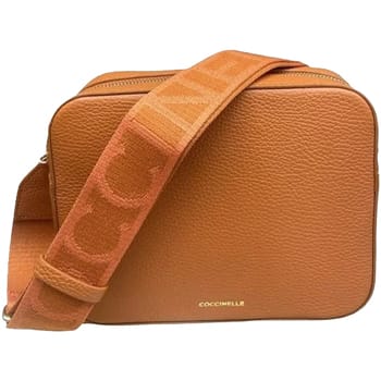 COCCINELLE Leren schoudertas Tebe Crossover Bag Crab Lichtbruin