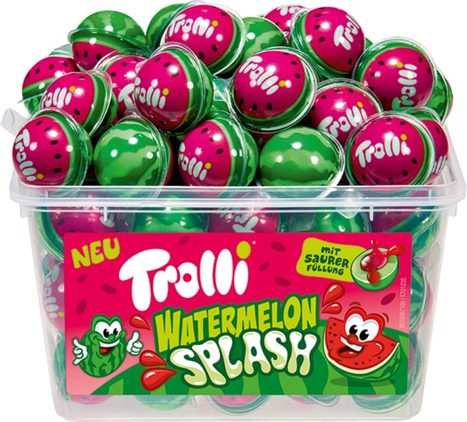 Trolli Glotzer - oogballen - Watermelon Splash - 60 Stuks