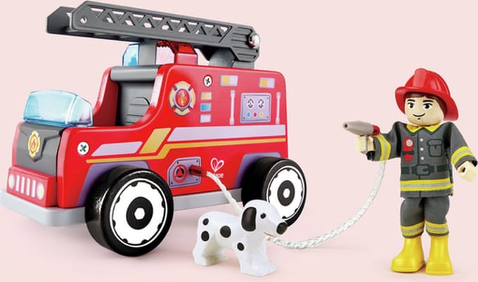Hape Houten Brandweerwagen