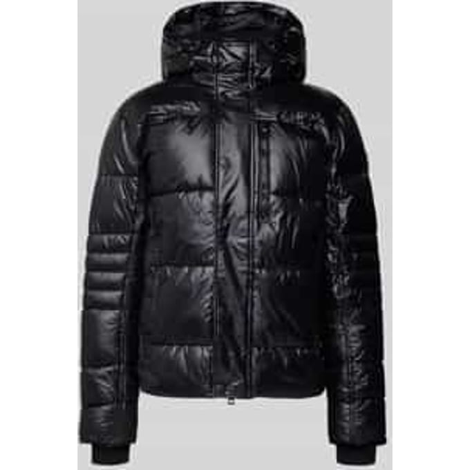 Regular fit gewatteerd jack met capuchon