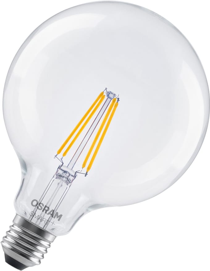 Osram Smart+ Matter E27 Globe Filament Helder 6W 806lm - 827 Zeer Warm Wit | Dimbaar - Via Smart Device Only - Vervangt 60W