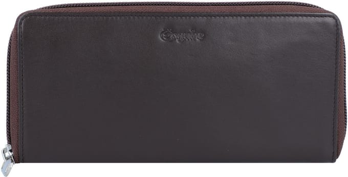Esquire Nieuw Zijden Portemonnee Leder 19 cm - Dames - Horizontaal - braun