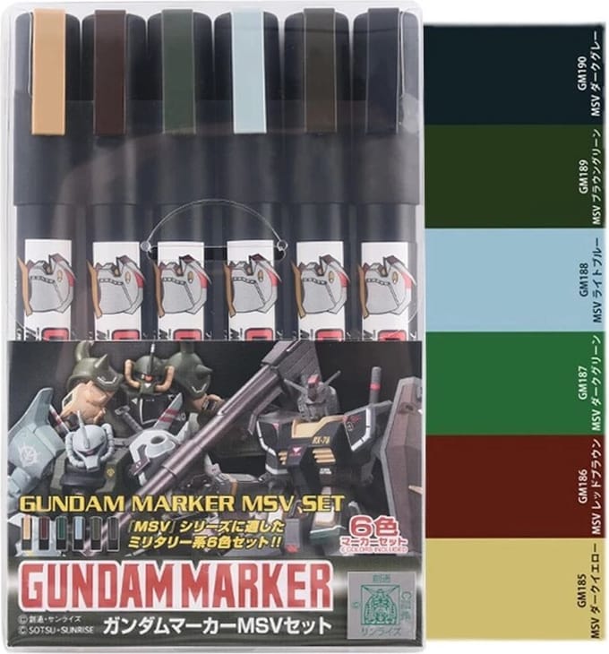 Gundam - Gundam Marker AMS-127 MSV Set