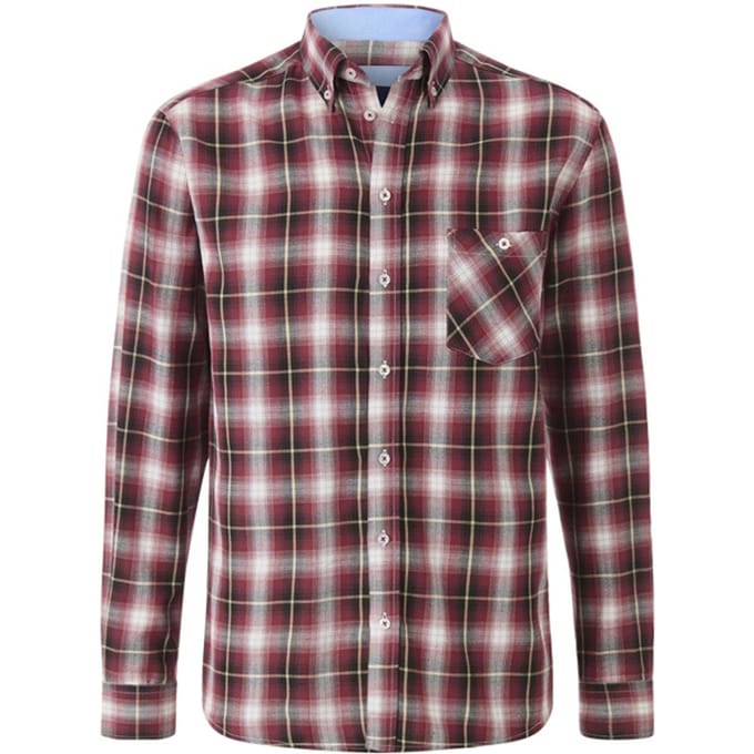 Babista herren Overhemd - 45/46 - rood - Plus Size
