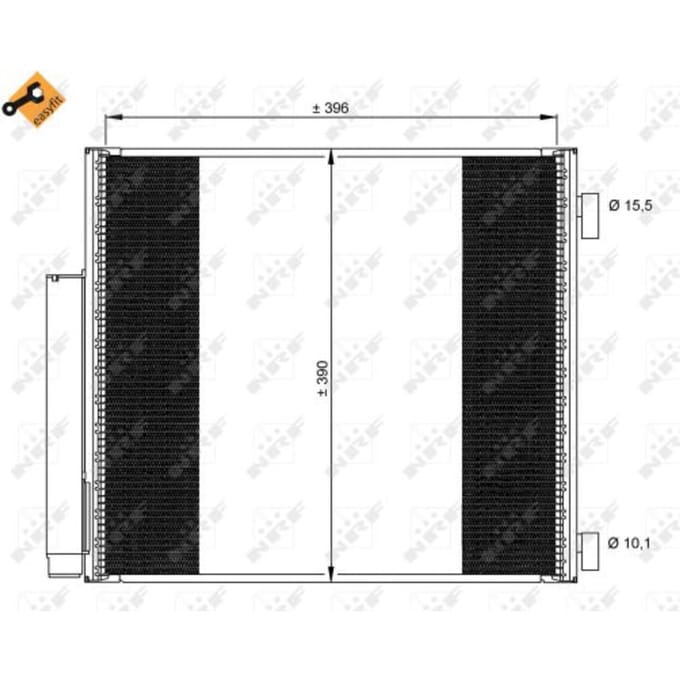 Condensor, airconditioning NRF 35859