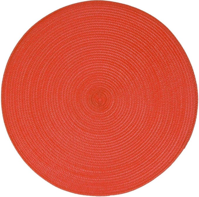 Atmosphera onderlegger Set van 4 - Rood - Gevlochten - Tafelonderlegger - Placemat