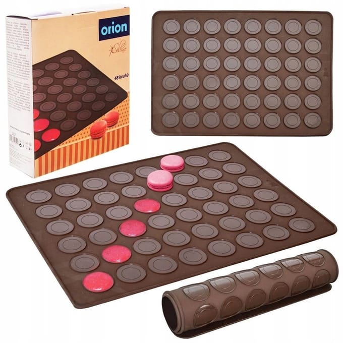 Siliconen Macaron Mat 39,5x29,5cm - 48 Makronen