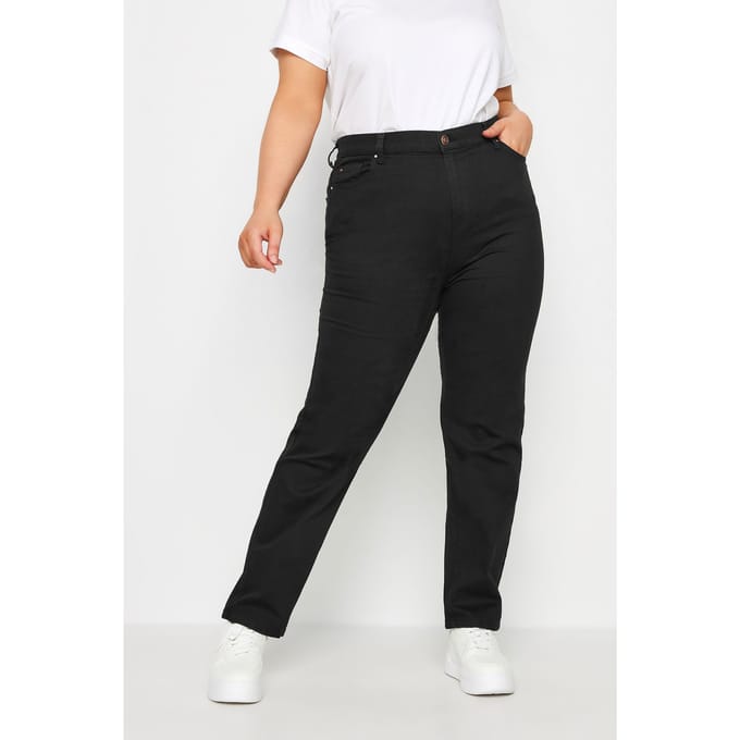 Yours Ruby Jeans Met Rechte Pijpen In Zwart Size Regular > 56