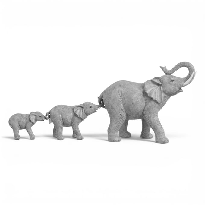 Beeld Olifant Grijs 30x79 cm