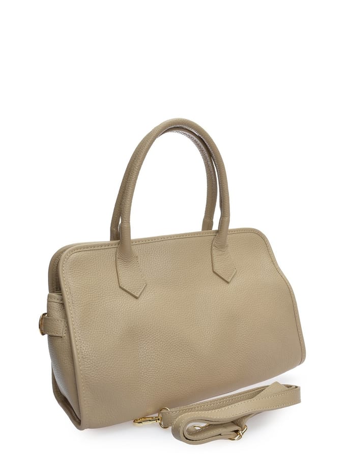 Anna Luchini Beige Rundleer Tas