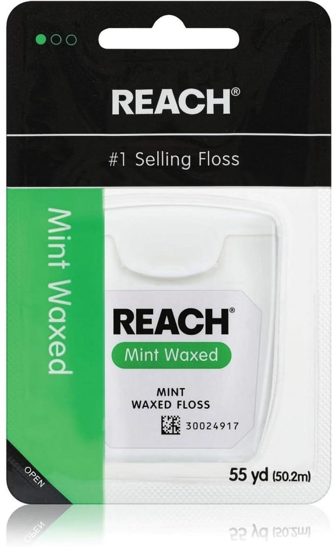 Reach Waxed Dental Floss Mint 55 Yards