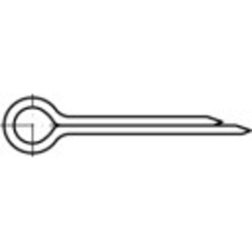 TOOLCRAFT Splitpennen 18 mm Galvanisch verzinkt staal 1000 stuk(s)