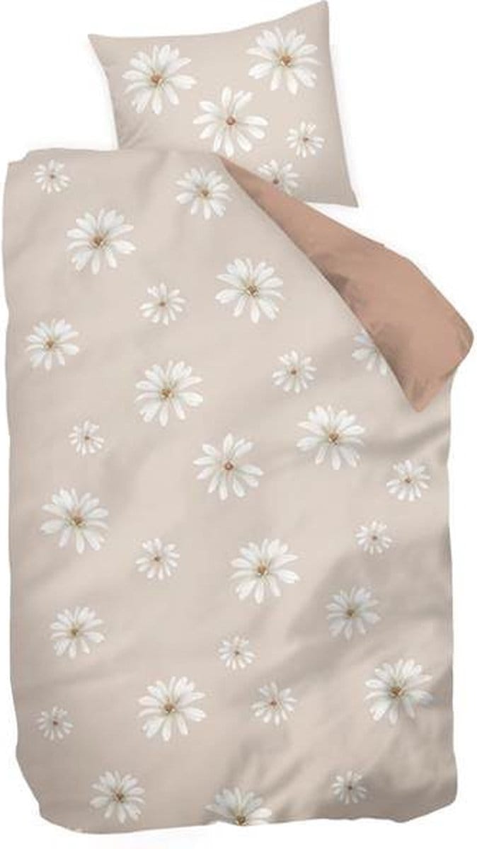 Snoozing Zjolie Dekbedovertrek - Eenpersoons - 140x200/220 cm + 1 sloop) - Zand