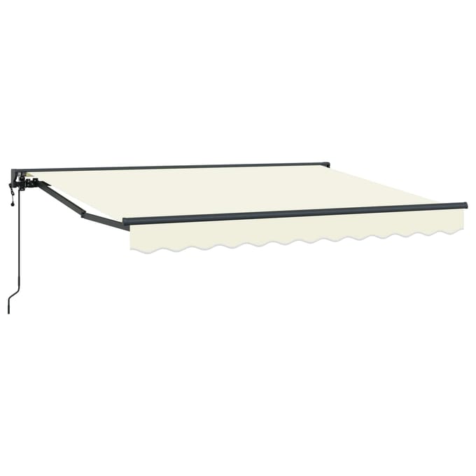 vidaXL - Elektrisch - Uitschuifbare - Zonneluifel - Crèmekleurig - 3,5 - x - 2 - m