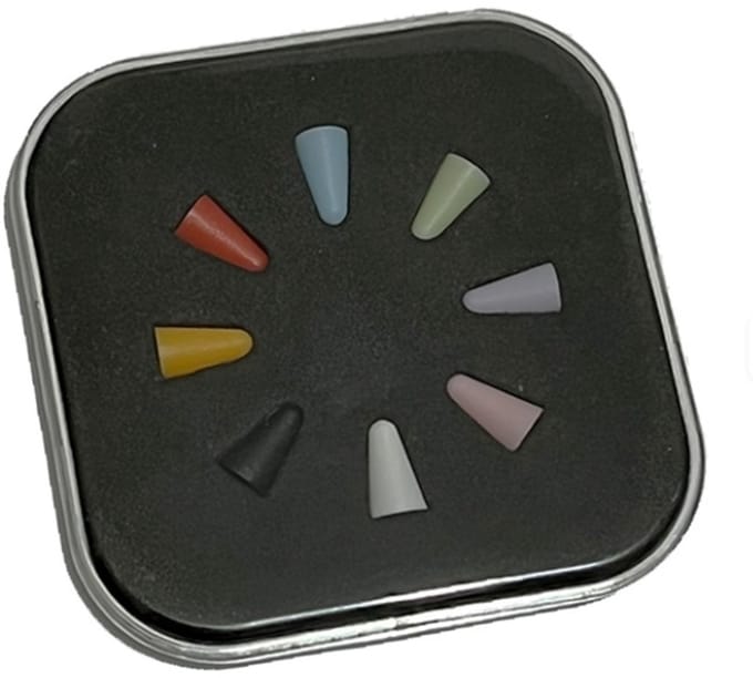 Go Go Gadget - Siliconen Tip cover - Geschikt voor Apple Pencil 1/2 - set van 8 kleuren