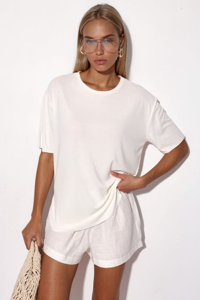 Losse Pasvorm Crew Neck T-shirt