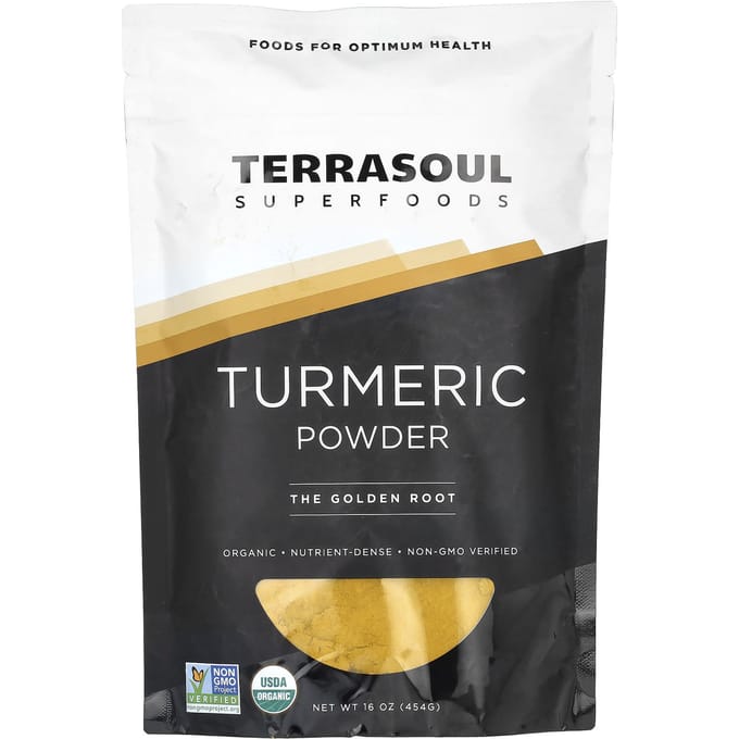 Terrasoul Superfoods, poudre de curcuma, 16 oz (454 g)