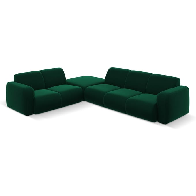 6-zitshoekbank Lola velvet links | Windsor & Co