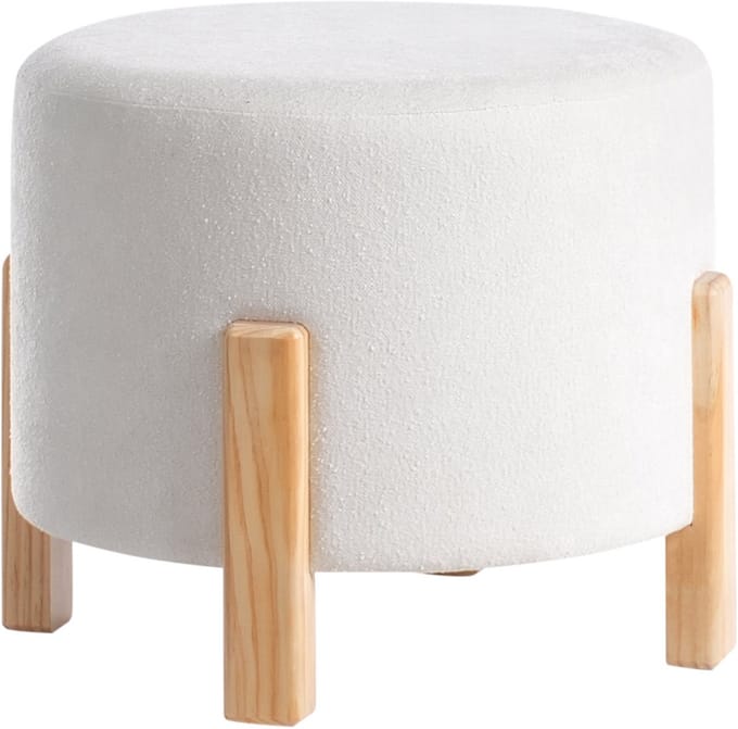 TERRY - Poef - Off-white - Chenille