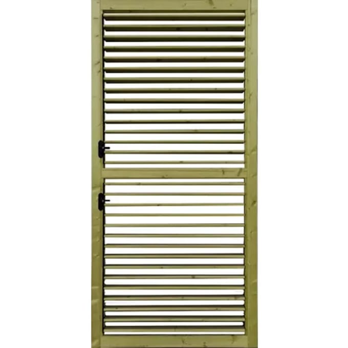 Solid Verstelbare Lamellenwand S1064 Geïmpregneerd Hout 90x200cm