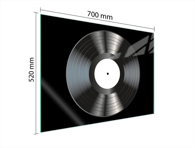 TMK ArtDeko - Beschermplaat - 70x52 cm - Gehard Glas