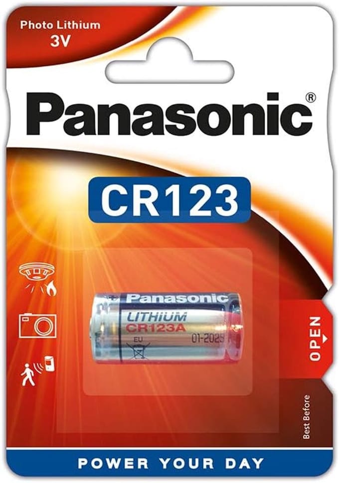 Cilindrische Batterij - Lithium Batterij - Hoge Energie Behoefte - 3V Spanning - 10g 1.65cm Hoog
