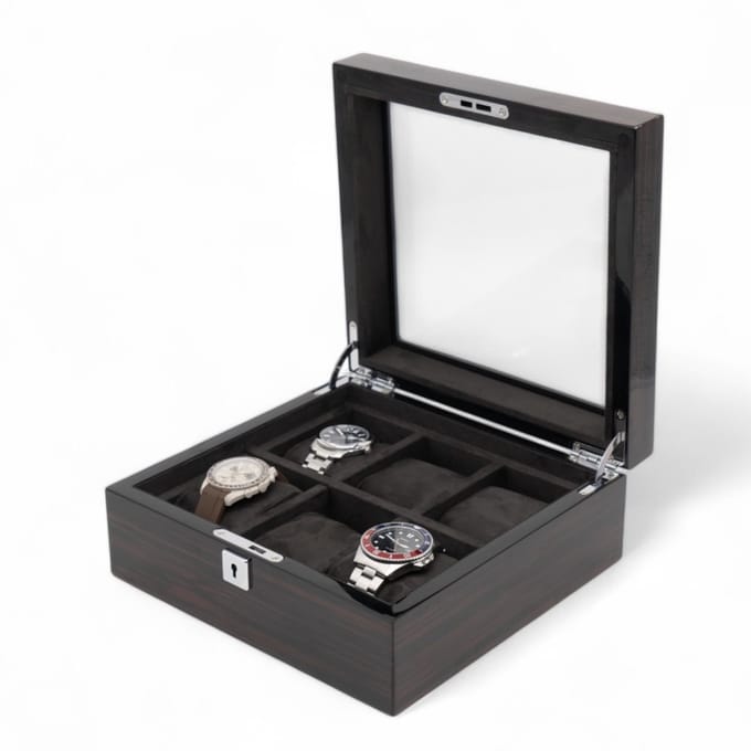 Watch Mates - Horlogebox - 6 Horloges - Hout