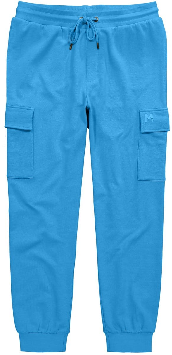 Men Plus - Heren - Cargo-joggingbroek elastische tailleband - Ijsblauw - Maat L