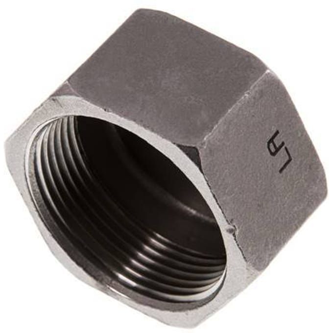 Rp 1 1/2'' RVS Afsluitkap 16 Bar
