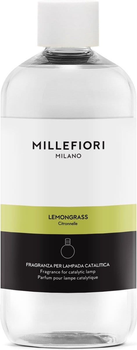 Millefiori Katalytische Geurlamp - Navulling voor Geurbrander 500 ml Lemon Grass